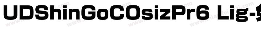 UDShinGoCOsizPr6 Lig字体转换